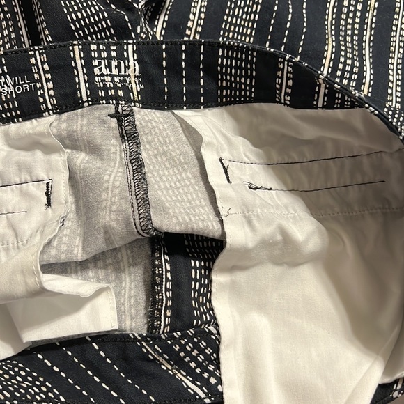 A.N.A Black White Brown Twill Shorts Women’s (Sz 16) - Picture 7 of 11